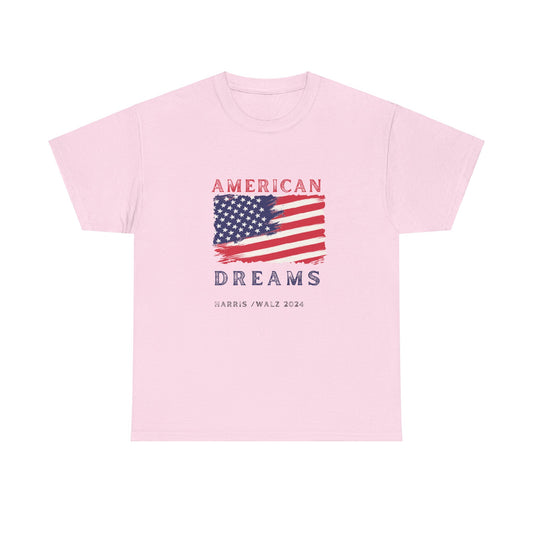 The American Dream Harris/Walz 2024 - Unisex Heavy Cotton Tee