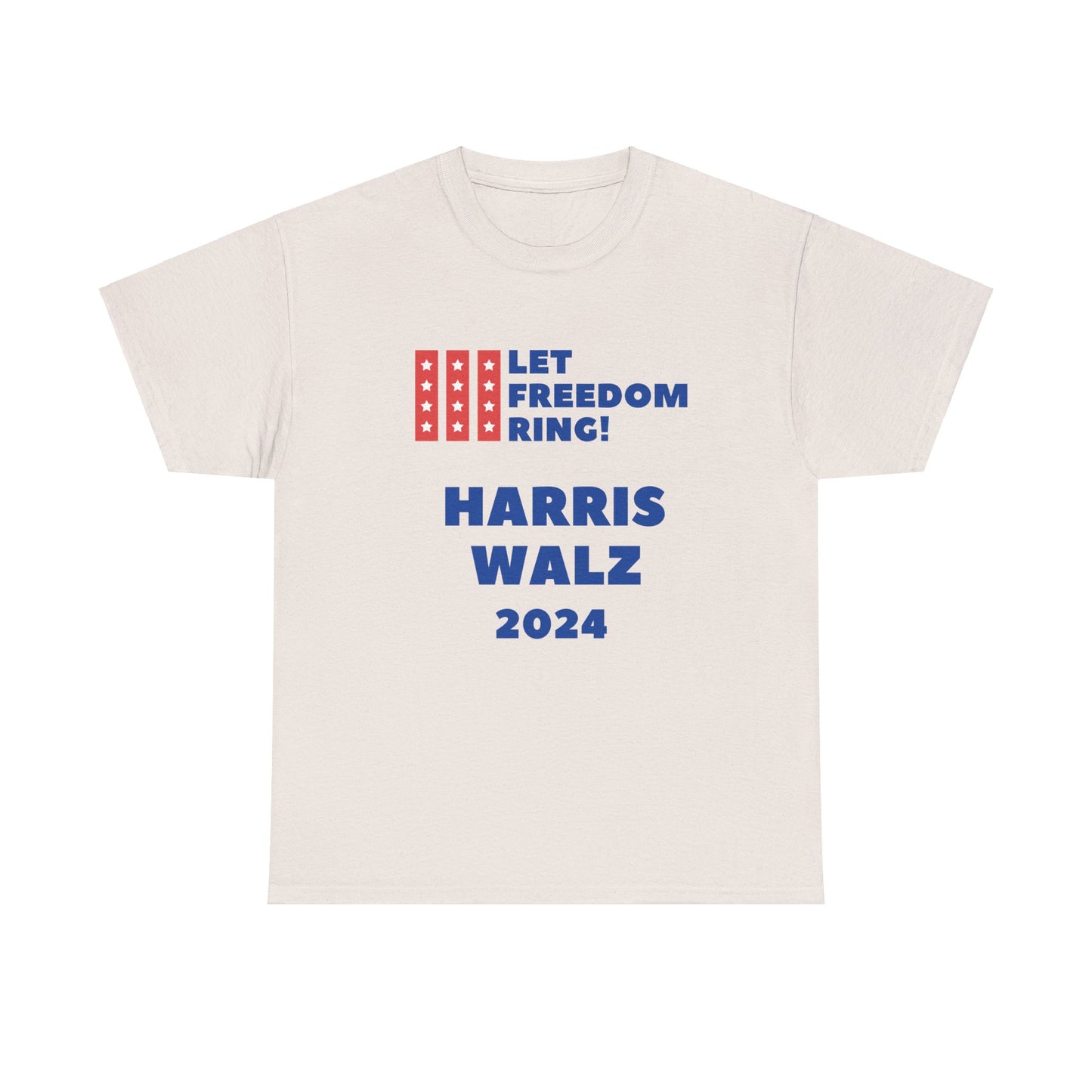 Let Freedom Ring Harris Walz 2024 - Unisex Heavy Cotton Tee