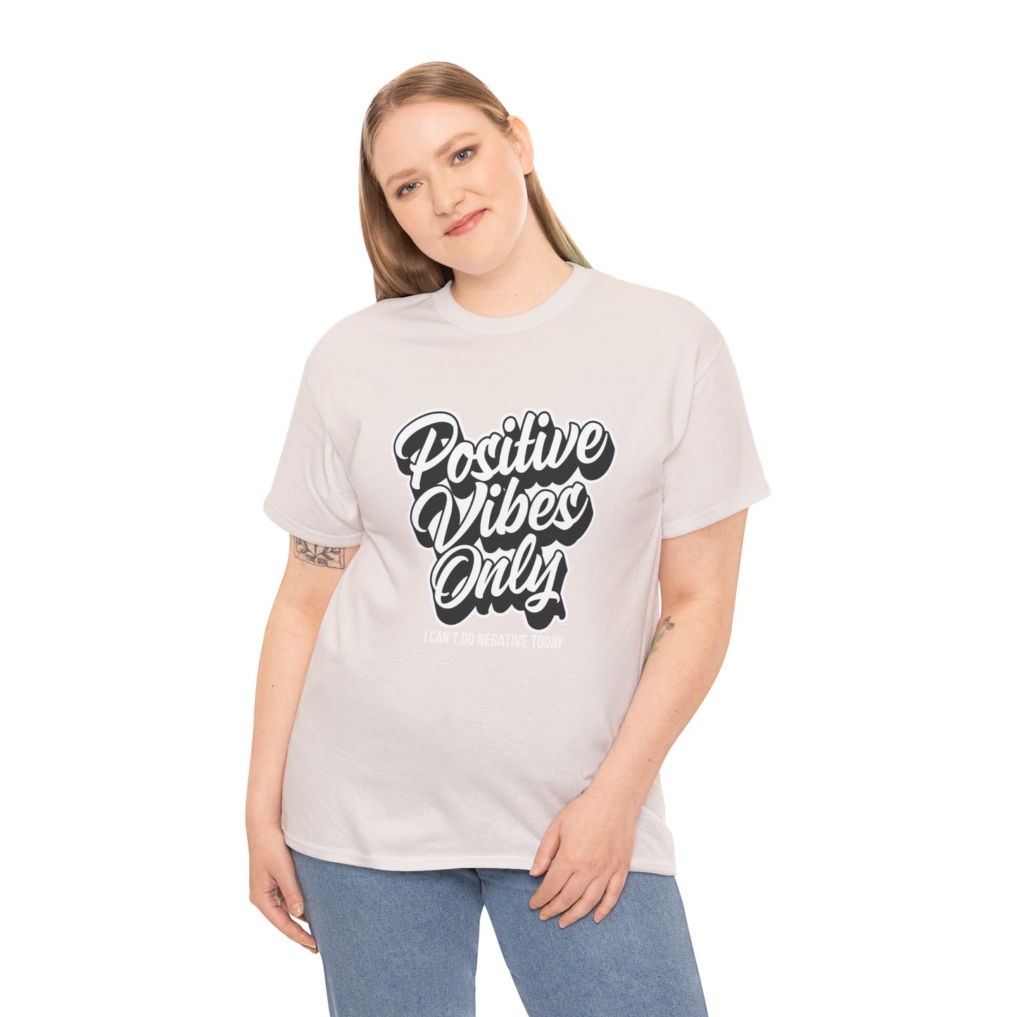 Positive Vibes Only - Unisex Heavy Cotton Tee