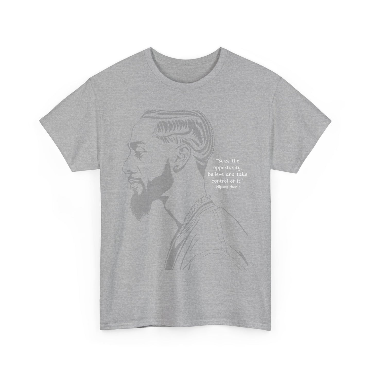 Inspirational Quote Nipsey Hussle - Unisex Heavy Cotton Tee